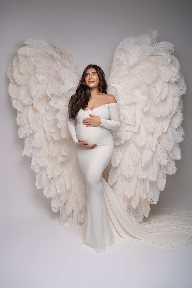 Aufnahme von Nathalie Voigt Babybauch Fotografie Familienfotografin